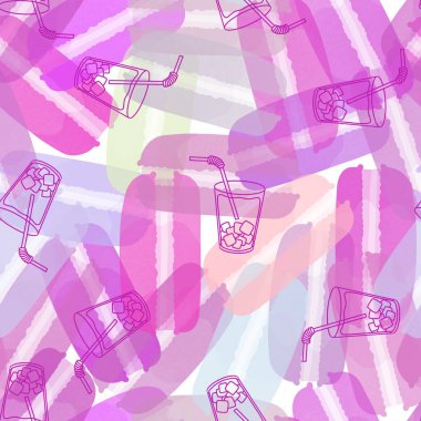 Çizgi filmlerdeki şekerlemesiz kurabiye desenleri kağıt, kumaş, çarşaf ve çocuk kıyafetleri ve parti aksesuarları için. Yüksek kaliteli illüstrasyon