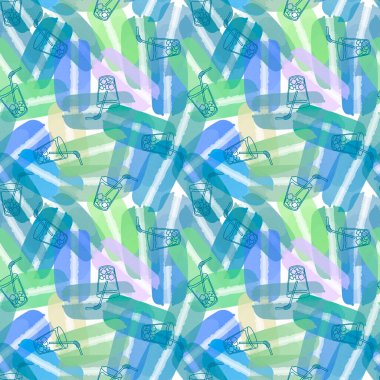 Çizgi filmlerdeki şekerlemesiz kurabiye desenleri kağıt, kumaş, çarşaf ve çocuk kıyafetleri ve parti aksesuarları için. Yüksek kaliteli illüstrasyon