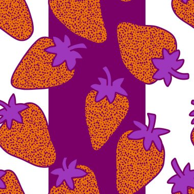 Kumaşlar, tekstil, ambalaj, hediyeler, kartlar, çarşaflar ve ambalaj kağıtları için meyvesiz çilek deseni.