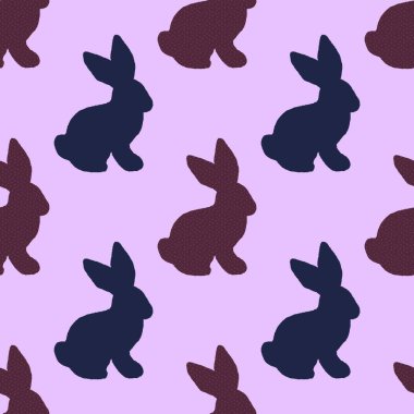 Karikatür Paskalya tavşanı desenli kumaşlar, kumaşlar, çarşaflar, çocuk kıyafetleri, bahar baskısı, parti aksesuarları ve mutfak tekstili. Yüksek kaliteli illüstrasyon