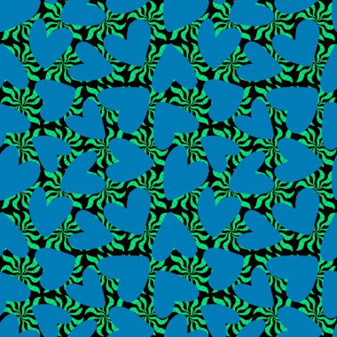 Sevgililer Günü 'nde kağıt, kumaş, çarşaf, çocuk giysisi baskısı, kutlama ambalajı ve parti aksesuarları için kusursuz bir desen. Yüksek kaliteli illüstrasyon