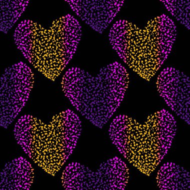 Sevgililer Günü 'nde kağıt, kumaş, çarşaf, çocuk giysisi baskısı, kutlama ambalajı ve parti aksesuarları için kusursuz bir desen. Yüksek kaliteli illüstrasyon