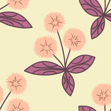 Kağıt, kumaş, çarşaf, çocuk kıyafetleri, parti aksesuarları ve moda tekstili için kusursuz çiçek deseni. Yüksek kaliteli illüstrasyon