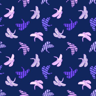 Soyut karikatür yaz meyvesiz muz deseni ambalaj kağıdı, kumaş, çarşaf ve çocuk kıyafetleri ve parti aksesuarları için. Yüksek kalite fotoğraf