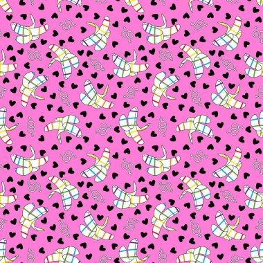 Gururlu ambalaj kağıtları, kumaşlar, çarşaflar, moda tekstil ürünleri ve parti aksesuarları için yaz meyvesiz lgbt muz deseni. Yüksek kalite fotoğraf