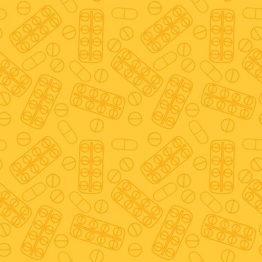 İlaç hapları, ambalaj kağıtları, çarşaflar, kumaşlar, ilaç paketleri ve klinik aksesuarlar için kusursuz doktorlar bakım kalıpları. Yüksek kaliteli illüstrasyon