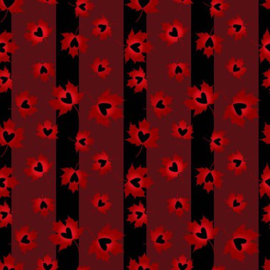 Yaz partisi desenli Kanada akçaağaç desenli kumaşlar, çarşaflar, ambalaj kağıtları, ambalajlar ve moda tekstil ürünleri. Yüksek kaliteli illüstrasyon