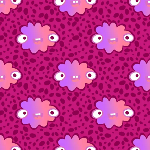 Karikatür gökyüzü, kağıt, kumaş, çarşaf ve çocuk giysileri ve parti aksesuarları için kusursuz bir gradyan deseni. Yüksek kaliteli illüstrasyon