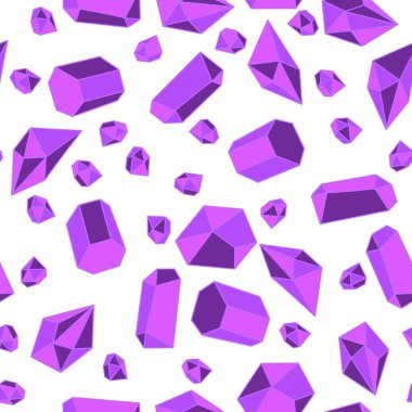 Yaz karikatürü geometrik kristaller kumaşlar ve çarşaflar için ve çocuk giysileri baskısı ve şenlikli ambalaj kağıtları ve moda tekstili. Yüksek kaliteli illüstrasyon