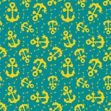 Yazlık deniz çapaları kumaşlar, elbiseler, ambalaj kağıtları, çarşaflar, çocuklar ve seyahat defterleri için pürüzsüz desenler. Yüksek kalite fotoğraf