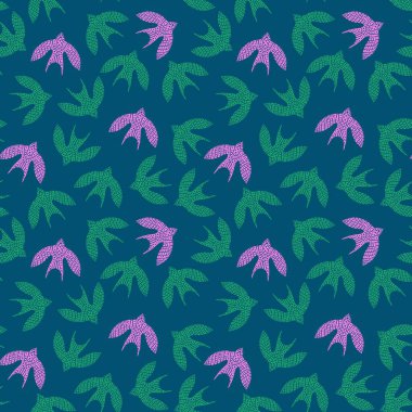 Kağıt, kumaş, çarşaf ve çocuk giysisi baskısı ve moda tekstili için kusursuz Ukrayna desenli etnik kuşlar. Yüksek kaliteli illüstrasyon