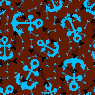 Yazlık deniz çapaları kumaşlar, elbiseler, ambalaj kağıtları, çarşaflar, çocuklar ve seyahat defterleri için pürüzsüz desenler. Yüksek kalite fotoğraf