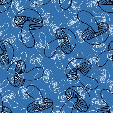 Çizgi filmlerdeki sonbahar hasadı kusursuz Cadılar Bayramı mantarları kağıt, kumaş, çarşaf, çocuk baskısı, şenlikli ambalaj ve aksesuarlar. Yüksek kaliteli illüstrasyon