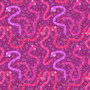 Yaz çizgi filmlerindeki kusursuz yılan desenli ambalaj kağıtları, kumaşlar, çarşaflar, çocuk giysileri baskısı ve yeni yıl, bayram ambalajları ve hayvanat bahçesi aksesuarları. Yüksek kaliteli illüstrasyon