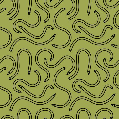 Kağıt, kumaş, çarşaf, çocuk giysisi baskısı, anaokulu aksesuarları ve not defterleri için karikatürsüz okul deseni. Yüksek kaliteli illüstrasyon