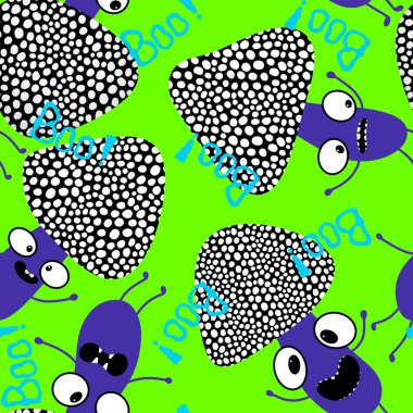 Çizgi filmlerdeki sonbahar hasadı kusursuz Cadılar Bayramı mantarları kağıt, kumaş, çarşaf, çocuk baskısı, şenlikli ambalaj ve aksesuarlar. Yüksek kaliteli illüstrasyon