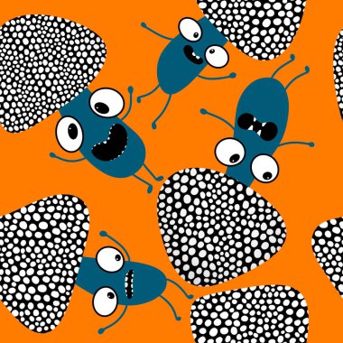 Çizgi filmlerdeki sonbahar hasadı kusursuz Cadılar Bayramı mantarları kağıt, kumaş, çarşaf, çocuk baskısı, şenlikli ambalaj ve aksesuarlar. Yüksek kaliteli illüstrasyon