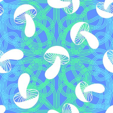 Çizgi filmlerdeki sonbahar hasadı kusursuz Cadılar Bayramı mantarları kağıt, kumaş, çarşaf, çocuk baskısı, şenlikli ambalaj ve aksesuarlar. Yüksek kaliteli illüstrasyon