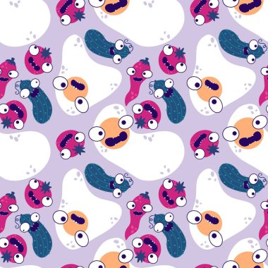 Sonbahar sebzesiz domates ve salatalık desenli ambalaj kağıdı, kumaş, çarşaf ve çocuk giysisi baskısı, mutfak tekstili ve moda aksesuarları. Yüksek kaliteli illüstrasyon