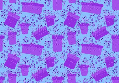 Paket kağıtları, kumaşlar, çarşaflar, çocuk kıyafetleri ve parti aksesuarları için doğum günü pürüzsüz desen. Yüksek kalite fotoğraf