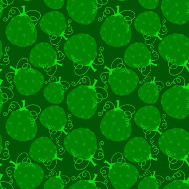 Cadılar Bayramı balkabakları kağıt, kumaş, çarşaf, çocuk giysisi baskısı, şenlik ambalajı ve sonbahar partisi aksesuarları için kusursuz canavar desenleri. Yüksek kaliteli illüstrasyon