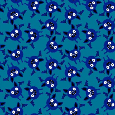 Cadılar Bayramı hayvanları, kağıt, kumaş, çarşaf ve çocuk giysileri baskısı ve sonbahar partisi aksesuarları için vampir desenleri oluşturur. Yüksek kalite fotoğraf