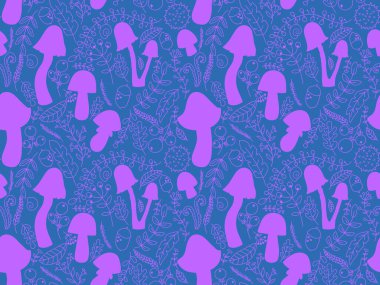 Çizgi filmlerdeki sonbahar hasadı kusursuz Cadılar Bayramı mantarları kağıt, kumaş, çarşaf, çocuk baskısı, şenlikli ambalaj ve aksesuarlar. Yüksek kaliteli illüstrasyon