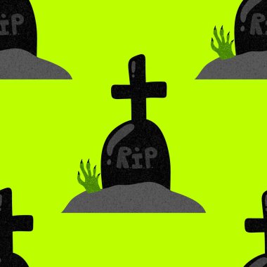 Cadılar Bayramı canavarları kağıt, kumaş, çarşaf ve sonbahar partisi aksesuarları için kusursuz mezar taşı desenleri verirler. Yüksek kaliteli illüstrasyon
