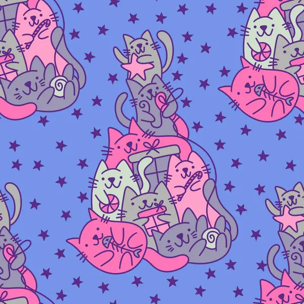 Noel ağacı desenli ambalaj kağıtları, kumaşlar, çocuk kıyafetleri, yeni yıl ambalajları ve kış partisi aksesuarları. Yüksek kaliteli illüstrasyon