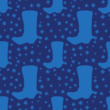 Batısız Vahşi Batı ve paket kâğıdı için çizme desenleri ve çocuk giysileri, moda tekstil ürünleri ve yaz aksesuarları. Yüksek kaliteli illüstrasyon