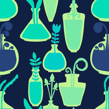 Cadılar Bayramı cadı şişesi sezonu zehir deseni ambalaj kağıdı, kumaş ve çarşaf ve çocuk giysileri baskısı ve sonbahar partisi aksesuarları ve moda tekstili ve mutfak..