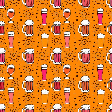 Kağıt, menü, kıyafet baskısı, aksesuarlar, not defterleri ve festival için kusursuz ahşap şablonu. Yüksek kaliteli illüstrasyon