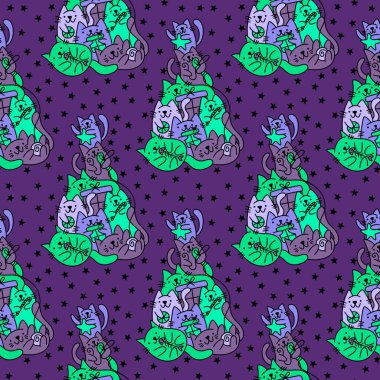 Noel ağacı desenli ambalaj kağıtları, kumaşlar, çocuk kıyafetleri, yeni yıl ambalajları ve kış partisi aksesuarları. Yüksek kaliteli illüstrasyon