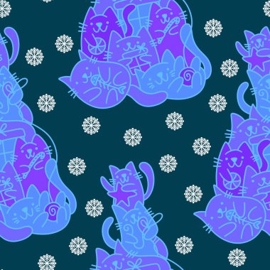 Noel ağacı desenli ambalaj kağıtları, kumaşlar, çocuk kıyafetleri, yeni yıl ambalajları ve kış partisi aksesuarları. Yüksek kaliteli illüstrasyon