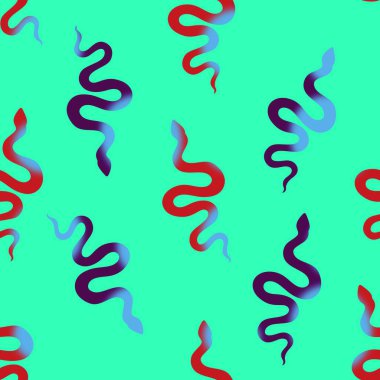 Yaz çizgi filmlerindeki kusursuz yılan desenli ambalaj kağıtları, kumaşlar, çarşaflar, çocuk giysileri baskısı ve yeni yıl, bayram ambalajları ve hayvanat bahçesi aksesuarları. Yüksek kaliteli illüstrasyon