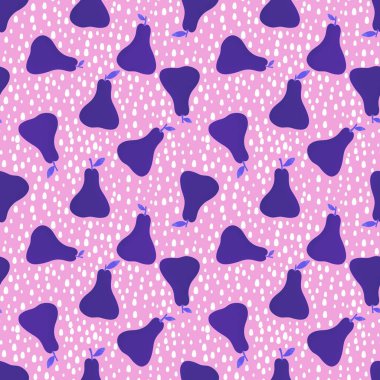 Kağıt, kumaş, çarşaf, çocuk giysisi baskısı, parti aksesuarları ve moda tekstili için yaz meyvesiz armut deseni. Yüksek kalite fotoğraf