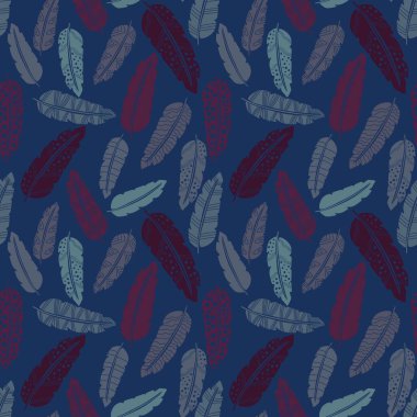 Soyut tüyler kağıt, kumaş, çarşaf ve çocuk giysileri baskısı ve yaz partisi aksesuarları için kusursuz desen. Yüksek kaliteli illüstrasyon