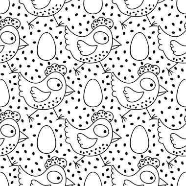 Paskalya tavuğu desenli kumaşlar, kumaşlar, çarşaflar, çocuk kıyafetleri, mutfak aksesuarları ve bahar partisi aksesuarları. Yüksek kalite fotoğraf