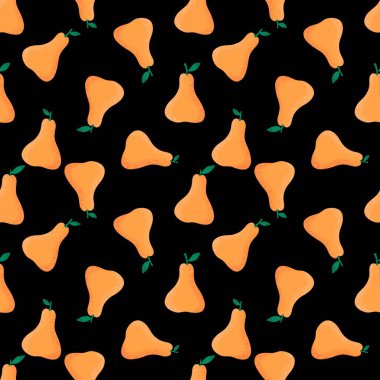 Kağıt, kumaş, çarşaf, çocuk giysisi baskısı, parti aksesuarları ve moda tekstili için yaz meyvesiz armut deseni. Yüksek kalite fotoğraf