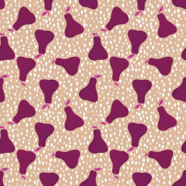 Kağıt, kumaş, çarşaf, çocuk giysisi baskısı, parti aksesuarları ve moda tekstili için yaz meyvesiz armut deseni. Yüksek kalite fotoğraf