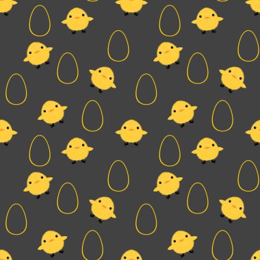 Paskalya tavuğu desenli kumaşlar, kumaşlar, çarşaflar, çocuk kıyafetleri, mutfak aksesuarları ve bahar partisi aksesuarları. Yüksek kalite fotoğraf