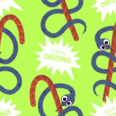 Yaz çizgi filmlerindeki kusursuz yılan desenli ambalaj kağıtları, kumaşlar, çarşaflar, çocuk giysileri baskısı ve yeni yıl, bayram ambalajları ve hayvanat bahçesi aksesuarları. Yüksek kaliteli illüstrasyon