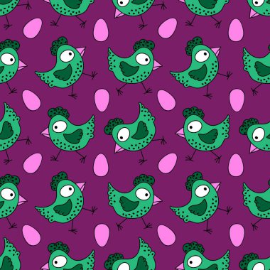 Paskalya tavuğu desenli kumaşlar, kumaşlar, çarşaflar, çocuk kıyafetleri, mutfak aksesuarları ve bahar partisi aksesuarları. Yüksek kalite fotoğraf