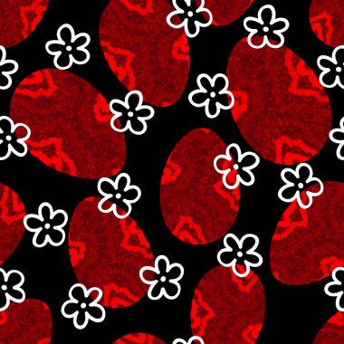 Duvar kağıtları, kumaşlar, tekstil ve ambalajlar, hediyeler ve kartlar için yumurtaları olan paskalya pürüzsüz deseni. 