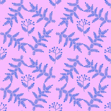 Güz çiçekleri ve böğürtlenler kağıt, kumaş, çarşaf ve çocuk giysileri, kıyafet baskısı ve kış partisi aksesuarları ve moda tekstili için dikişsiz rowanberry deseni.