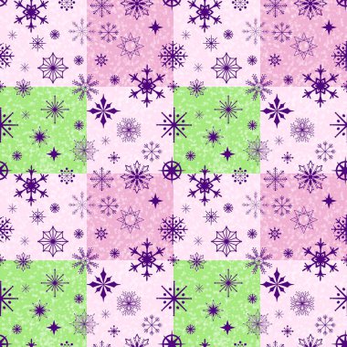 Noel buzları, kağıt, kumaş, çarşaf ve çocuk giysileri baskısı, yeni yıl paketleri ve şenlik aksesuarları için kusursuz kar taneleri deseni çizer. Yüksek kaliteli illüstrasyon