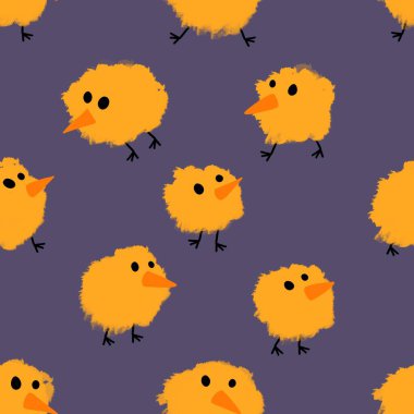 Paskalya tavuğu desenli kumaşlar, kumaşlar, çarşaflar, çocuk kıyafetleri, mutfak aksesuarları ve bahar partisi aksesuarları. Yüksek kalite fotoğraf