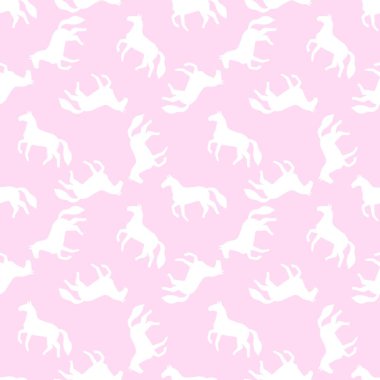 Noel hayvanları ambalaj kağıtları, kumaşlar, çarşaflar ve çocuk giysileri baskısı ve yeni 2026 yılı hediye paketleri, moda tekstil ürünleri ve kış partisi aksesuarları için kusursuz at desenleri.