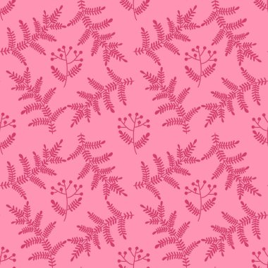 Güz çiçekleri ve böğürtlenler kağıt, kumaş, çarşaf ve çocuk giysileri, kıyafet baskısı ve kış partisi aksesuarları ve moda tekstili için dikişsiz rowanberry deseni.