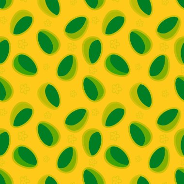 Duvar kağıtları, kumaşlar, tekstil ve ambalajlar, hediyeler ve kartlar için yumurtaları olan paskalya pürüzsüz deseni. 